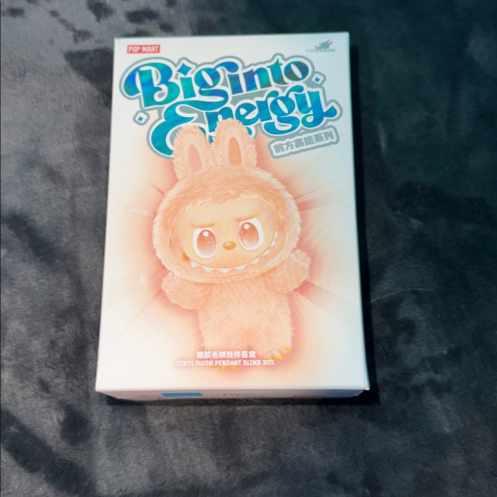 Pop Mart Big Into Energy vinyl Plush pendant blind box New